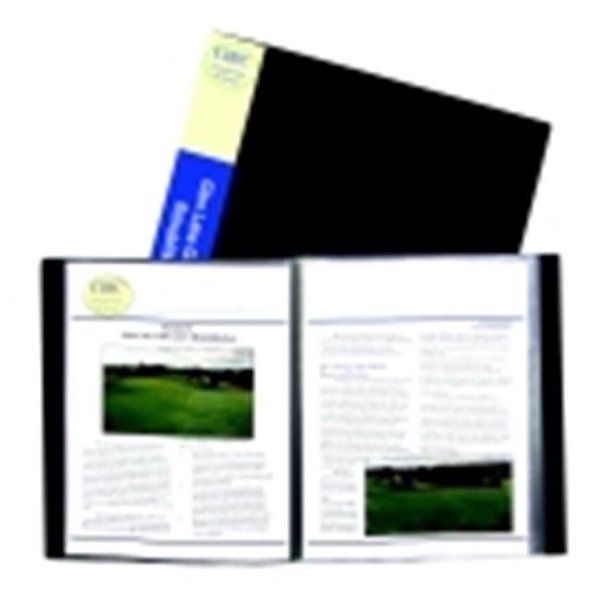 C-Line Products C-Line Bound Sheet Protector Presentation Book - 12-Pocket; Black 1466612